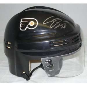 CLAUDE GIROUX Autographed Flyers Mini Helmet JSA 