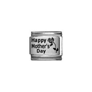  Happy Mothers Day Laser Italian Charm Jewelry