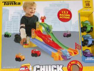   Chuck & Friends Triple Track Tower Race Car Set 653569109730  