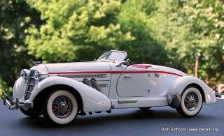   Mint 124 1935 Auburn 851 Speedster  White (Discontinued) diecast car