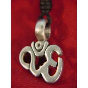  Pewter Pendant Vedic Om Mantra Necklace 