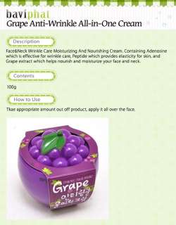 BAVIPHAT] Grape Anti   Wrinkle All in One Cream  