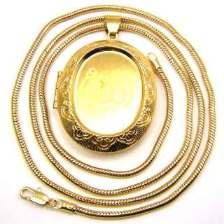 ALLAH PENDANT,CAN OPEN,18K YELLOW GOLD GP NECKLACE 31  