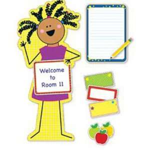 Creative Teaching Press   Apple Themed Stick Kids Classroom Banner 