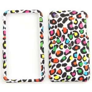  Apple iPhone 3G/3GS Colorful Leopard Print on White Hard 