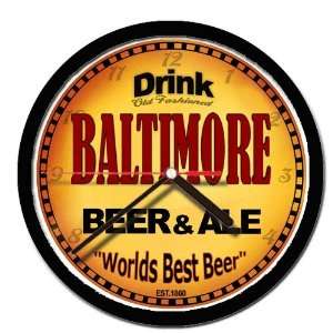 BALTIMORE beer and ale wall clock