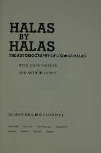 Halas by Halas Autobiography of George Halas Chicago Bears HB DJ 1979 