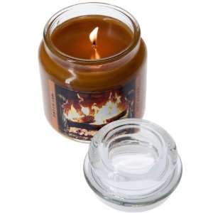 Fireplace Scented Jar Candle   16 oz 