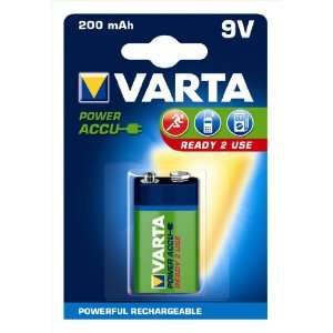  Varta 9V NiMH Rechargeable Battery