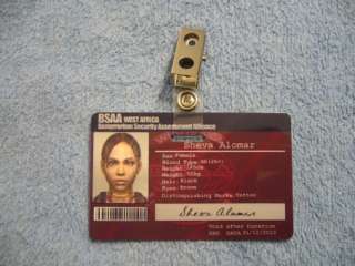 BSAA Sheva Alomar Resident Evil 5 Costume ID RE5 Card  