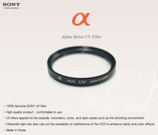 100% Genuine SONY Alpha UV filter 49mm for SONY NEX  
