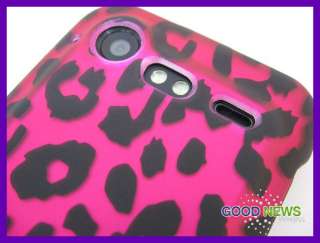 for Verizon HTC Incredible 2   Hot Pink Leopard Rubberized Hard Case 