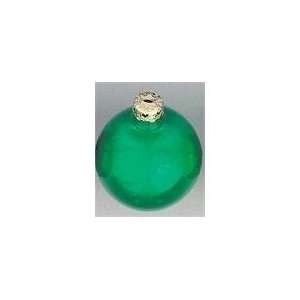 Pack of 4 Pearl Green Glass Ball Christmas Ornaments 3.25  