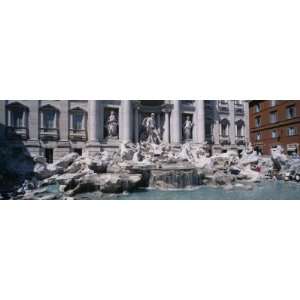  Fountain in Front of a Building, Trevi Fountain, Rome 