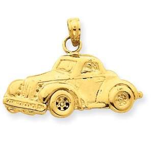  14k Classic Antique Car Pendant Jewelry