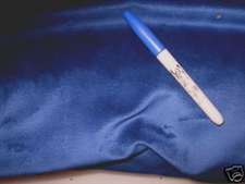 Fabric Velour Flame Retardant Cobalt Blue EE302  