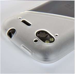 CLEAR WAVE DESIGN VEL CASE COVER FOR HTC SENSATION WITH FREE SCREEN 