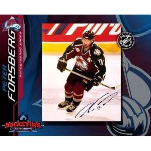  Peter Forsberg Colorado Avalanche Autographed/Hand Signed 