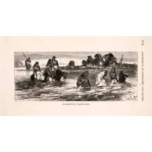 com 1878 Wood Engraving Natives Indigenous People Patagonia Argentina 