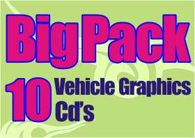 NEW 10 CD Vector Graphics package vinyl cutter/plotter  