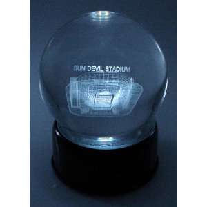 Arizona State Stadium Laser Etched Globe  Sports 