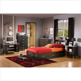   Cosmos Kids Twin Mates Frame Only Black Finish Bed 066311040494  
