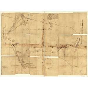 1781 Map Queens Village or Lloyd Neck in Queens County 