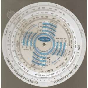 Slide Rule Chart   Carrier Commerical Equipment PARTLOAD CALCULATOR 