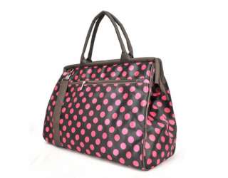 2011 Hot Korean Pink Spot Large Travel Handbag Shoulderbag Backpack 