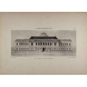  1902 Print 1882 P.J. Esquie Architecture State Building 