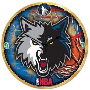   Timberwolves Clock   High Definition Art Deco XL Style