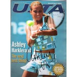 ASHLEY HARKLEROAD (TENNIS/PLAYBO) Autograph Magazine   Autographed 