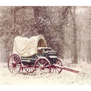  James Bama   Chuck Wagon in the Snow