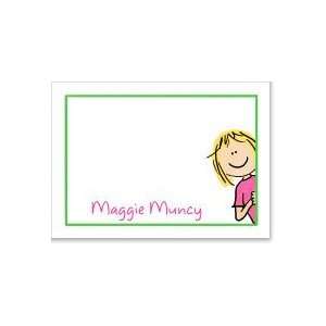 Blonde Girl Stationery