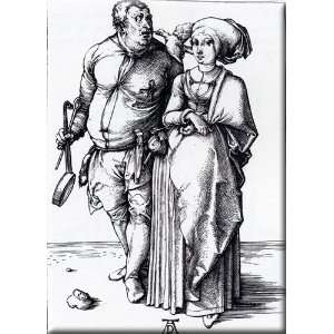  The Cook And His Wife 21x30 Streched Canvas Art by Durer 