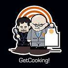 GET COOKING CARTOON T SHIRT IDEAL FOR A MASTER COOK, COOKBOOK, RESIPE 