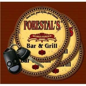  FORESTALS Family Name Bar & Grill Coasters Kitchen 