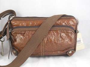 Fossil Brown Lizette Hip Pouch Crossbody Handbag ZB2630  
