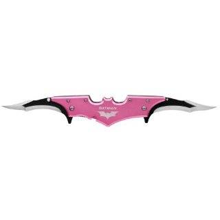 BATMAN Double Blade Batman bat FOLDING POCKET Knife   Pink