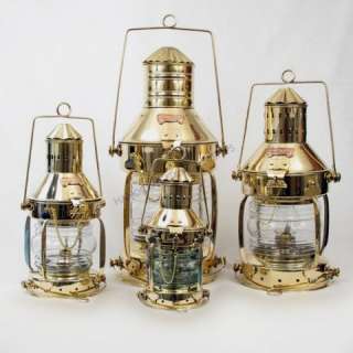 Brass Ship Anchor Oil Lantern 14 Lantern Nautical  
