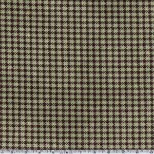  60 Wide Minky Houndstooth Brown/Green Fabric By The Yard 