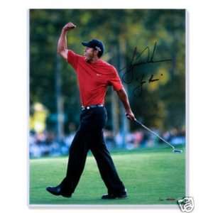  TIGER WOODS Tiger Roar Signed & Inscribed UDA LE 100 