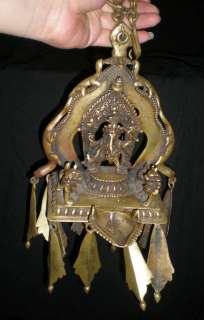 Old Tibet Tibetan Bronze Elephant Headed God Ganesh Buddha Oil 