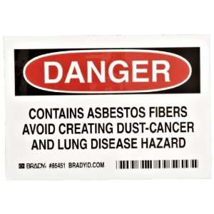   Asbestos Fibers Avoid Creating Dust Cancer and Lung Disease Hazard