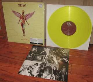 NIRVANA IN UTERO YELLOW VINYL LP RARE  