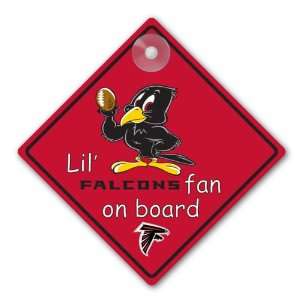  Atlanta Falcons NFL Lil Fan on Board Sign Sports 