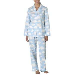  Nick & Nora Poplin Pajama Coat Set   Cloud Nine (L 