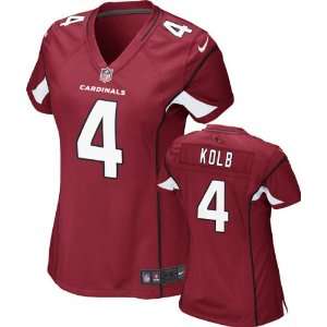 Kevin Kolb Womens Jersey Home Red Game Replica #4 Nike 