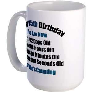  65 Years Old Birthday Large Mug by  Everything 