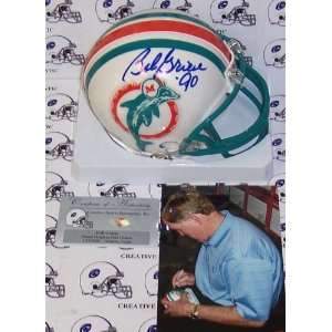 Bob Griese Autographed/Hand Signed Miami Dolphins 80 96 Mini Helmet 